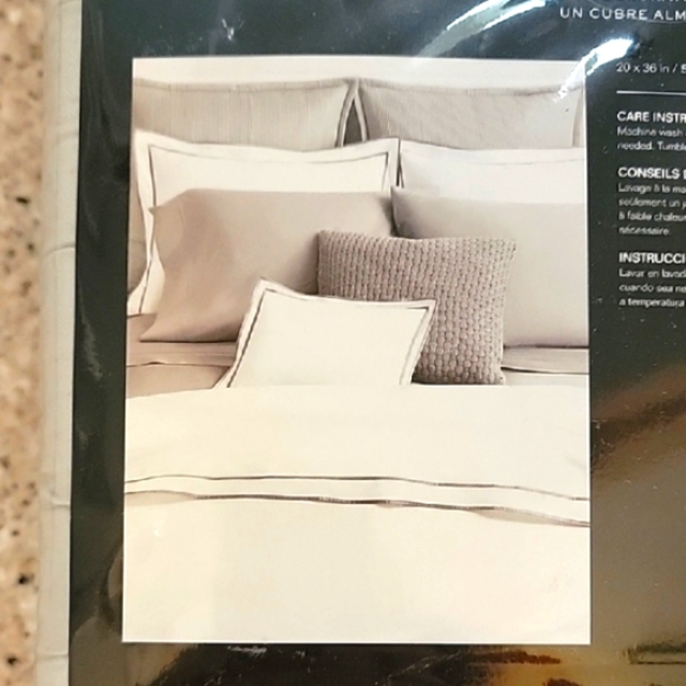 NEW LAUREN RALPH LAUREN Spencer Matelasse King Sham in Sage Set of Two Quilted